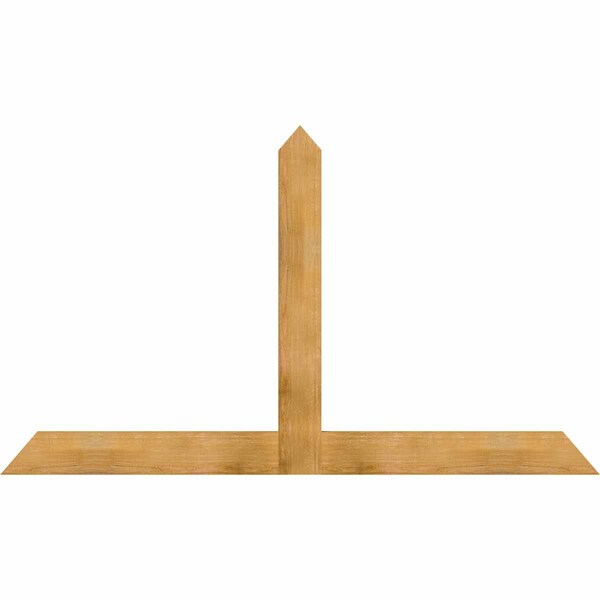 Ekena Millwork Portland Rough Sawn Timber Gable Bracket, Western Red Cedar, 84"W x 49"H x 2"D x 6"F, 14/12 Pitch GBW084X49X0206POR00RWR - main